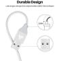 iPhone Charger, FIFADE 3Pack Nylon Braided Lightning Cable Charging Cord USB Cable Compatible with iPhone 11Pro 11Pro MAX Xs MAX XR X 8 7 6S 6 Plus-Silver-5