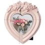 Edenseelake Heart Picture Frame 3x3 Baby Photo Frames, Valentine Gift, Pink