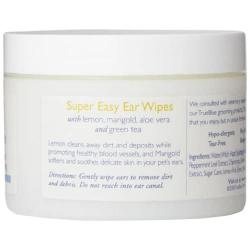 TrueBlue Lemon & Marigold Super Easy Dog Ear Wipes – Pre-Moistened Puppy Pads for Ear Cleaning – Cleansing Ear Wipe for Dogs, Puppies – Non-Toxic, All-Natural – 50 Count