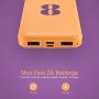 2-Pack Miady 10000mAh Dual USB Portable Charger, Fast Charging Power Bank with USB C Input, Backup Charger for iPhone X, Galaxy S9, Pixel 3 and etc (Yellow & Purple) …