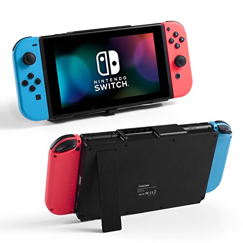 Nintendo Switch Battery Charger Case , 10000mAh Gaming Powerbank Portable Extended Battery Pack Charging Case Cover with Kickstand Compatible with Nintendo Switch Charge and Play Accessories by Insten