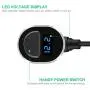 Car Socket Splitter, Te-Rich 96W 2-Way Auto Cigarette Lighter Splitter Power Adapter 12V/24V DC Outlet Extender 5.4A (Quick Charge 3.0 + 2.4A) Dual USB Charger for iPhones and Samsung Galaxy