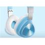 KOIUJ Gaming Headset Head-Mounted Wireless Bluetooth Headphones 4.1 Stereo Folding Over Ear with Noise Reduction Mobile Phone Computer Music Game (Color : Blue)