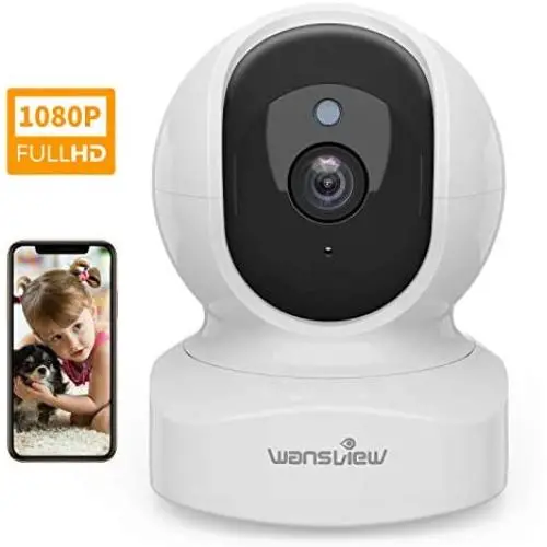 Home Security Camera, Baby Camera,1080P HD Wansview Wireless WiFi Camera for Pet/Nanny, Free Motion Alerts, 2 Way Audio, Night Vision, Compatible with Alexa Echo Show, with TF Card Slot and Cloud Home Security Camera, Baby Camera,1080P HD Wansview Wireless WiFi Camera for Pet/Nanny, Free Motion Alerts, 2 Way Audio, Night Vision, Compatible with Alexa Echo Show, with TF Card Slot and Cloud