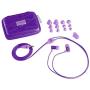 JLab Audio J4 Heavy Bass, Rugged Metal in-Ear Headphone, Guaranteed for Life - Pirple
