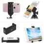 Ailun Digtal Camera Tripod Mount Stand Camera Holder for iPhone 11/11 Pro/11 Pro Max/X Xs XR Xs Max 8 7 Plus Digtal Camera Galaxy s20, s20+ S20Ultra s10 Plus S9+ Note 10 Camera and More Black