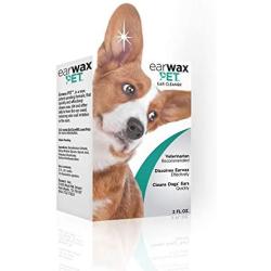 Earwax Pet Ear Cleaner for Dogs, Otic Cleanser to Gently Remove Ear Wax & Debris, Reduce Odor