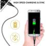 Micro USB Cable, 10FT Android Charger Cable Yosou Charging Cord 3Pack Extra Long Charging Cables Nylon Charger Cord for Samsung Galaxy S7 S6 S5 J7 J7V J5 J3 J3V Note 5, LG K40, Moto G5, PS4, Tablet