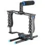 Neewer Aluminum Alloy Camera Video Cage Film Movie Making Kit include:(1)Video Cage(1)Top Handle Grip(2)15mm Rod for DSLR Cameras Such as Canon 5D mark II III 700D 650D Nikon D7200 Pentax Sony Olympus