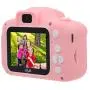 I-SEE Kids Camera, Digital Video Mini Camera, Soft Silicone Mini Learning Toy Cameras, Rechargeable Children Duo Selfie Camera for Age 4 5 6 7 8 9 10 Years Old Boys Girls, Pink