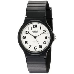 Casio Mens Classic Quartz Watch with Resin Strap, Black, 20 (Model: EAW-MQ-24-7B2)