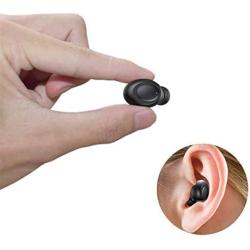 Bluetooth Earbud Single Ear Wireless Headset Mini Bluetooth Earpiece Hands-Free Car Headphone Business Earphone with Mic 6-Hour Playtime for Cell Phones for Office/Workout/Driving