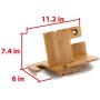 JackCubeDesign iPhone & Apple Watch Charging Dock Stand Made of Bamboo That Charges Multiple Devices and Hold Smartphones, Wallets, and Glasses - :MK242A