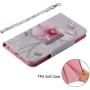 JanCalm iPhone 6 6S Wallet Case [Folio Cover][Stand Feature] Premium [Flower] Pattern iPhone 6/6S (4.7 inch) Credit Card Flip Case Protective PU Leather with Card Slot + Wrist Strap + Crystal Pen