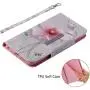 JanCalm iPhone 6 6S Wallet Case [Folio Cover][Stand Feature] Premium [Flower] Pattern iPhone 6/6S (4.7 inch) Credit Card Flip Case Protective PU Leather with Card Slot + Wrist Strap + Crystal Pen