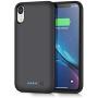 Gixvdcu Battery Case for iPhone XR, Newest [6800mAh] Portable Charging Case Rechargeable Extended Battery Pack for iPhone XR Backup Battery Portective Charger Case(6.1 inch) - Black