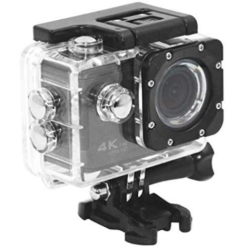 VRfamily 4K WiFi Action Camera, 2.0 Inch Ultra HD Underwater Waterproof Action Camcorder (Black)