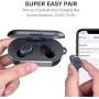 TOZO T10 Bluetooth 5.0 Wireless Earbuds with Wireless Charging Case IPX8 Waterproof TWS Stereo Headphones in Ear Built in Mic Headset Premium Sound with Deep Bass for Sport Blue(Renewed)