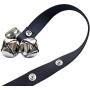 CandyHome Potty Dog Doorbells Housetraining Dog Bell Dog Bells for Potty Training Your Puppy Doggie with Doorbell, Easy 95% Success Rate, Black