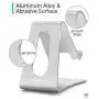 LORERAN Cell Phone Stand, Phone Dock, Phone Holder, Cradle for Smartphone and Tablet, Aluminum Stand Compatible with Samsung iPhone 11 Pro Xs Xs Max Xr X 8 7 6 6s Plus 5 5s 5c - (Silver)
