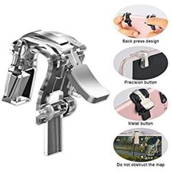 RIVOXX Games PUBG Trigger R11 Mobile Joystick for Gaming Controller Button triggers for Phone Fire Button Assist Tool (Metal) Smart Phone Fire Button