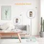 Foldable Selfie Ring Light with Stand,12 Inch LED Ring Light for Phone, 3 Light Modes & 10 Brightness Dimmable Beauty Fill Make Up Light Without Assemble for Live Stream/YouTube Video/Tiktok (White)