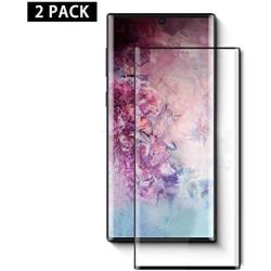 [2 Pack] HD Galaxy Note 10 Screen Protector [Fingerprint ID Enabled] Tempered Glass [3D Full Edge Covered] [9H Hardness] Case Friendly Glass Protector for Samsung Galaxy Note 10