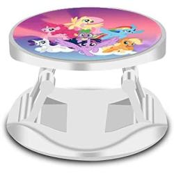 Cell Phone Finger Stand Holder, My Little Pony Mane six on Clouds Grip Foldable Phone Mount Expanding Kickstand Compatible with All Tablets and Smartphones