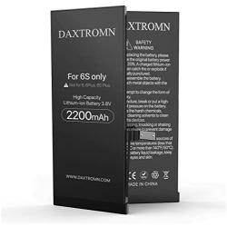 DAXTROMN 2200mAh Battery for iPhone 6S Only, Model A1633, A1688, A1700 High Capacity Replacement Battery with Complete Repair Tool Kits and Adhesive Strips - 24-Month Warr