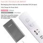 High Capacity 10000mAh Quick Charge QC 3.0 Portable Charger Fast Speed Charging Dual Input Thin Power Bank Compatible For iPhone iPad Samsung Galaxy Mobile phone & Android Smartphone Device Space Grey