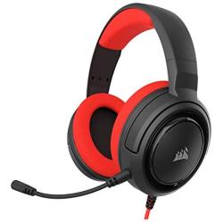 Corsair HS35 - Stereo Gaming Headset - Memory Foam Earcups - Headphones Designed for Switch and Mobile – Red