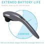 Handheld Back Massager for Neck and Back，Percussion Massager deep Tissue with Heat，Body Massager Electric Full Body Handheld for Home， Office (Cordless Handheld Massager)