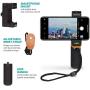Movo PR-1 Smartphone Grip Handle Rig with Wrist Strap, Tripod Mount and Cold Shoe Mount for Lights and Microphones - for iPhone, Samsung, HTC, LG, Google, Android