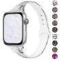 Qrose Bands Compatible with Apple Watch 38mm 40mm 42mm 44mm, Slim Thin Narrow Replacement Silicone Pattern Printed Sport Strap Wristband for iWatch Series 1/2/3/4/5 Women Men