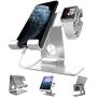 Apple Watch Stand, ZVEproof Universal 2 in 1 iPhone and Apple Watch Charger Holder Charging Station for iWatch,iphone6/7/8 X Plus,Nintendo Switch,Tablets(Up to 12.9 inch), Silver