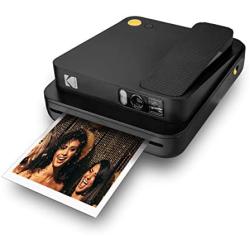 Zink KODAK Smile Classic Digital Instant Camera with Bluetooth (Black) 16MP Pictures, 35 Prints Per Charge – Includes Starter Pack 3.5 x 4.25 Zink Photo Paper, Sticker Frames Edition