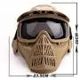 Anyoupin Paintball Mask, Airsoft Mask Full Face with Goggles Impact Resistant for Airsoft BB Hunting CS Game Paintball and Other Outdoor Activities