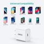USB C Charger, CHOETECH 18W PD Fast Charger Ultra-Compact Type C Wall Charger Compatible iPhone 11/11 Pro/11 Pro Max/X/XS/XR/8/8 Plus, iPhone SE, iPad Pro, Pixel 3/4, Galaxy S10+/S10/S9, LG and More