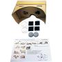 Google Cardboard,Virtual Real Store 3D VR Headsets DIY Virtual Reality Box Glasses with Clear Optical Lens and Comfortable Head Strap for All 4-6 Inch Smartphones(Starter DIY, 1 Pack)