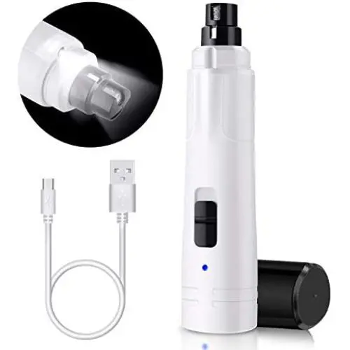 Casfuy Dog Nail Grinder with LED Light - Upgraded 2-Speed Electric Pet Nail Trimmer Powerful Painless Paws Grooming & Smoothing for Small Medium Large Dogs & Cats Casfuy Dog Nail Grinder with LED Light - Upgraded 2-Speed Electric Pet Nail Trimmer Powerful Painless Paws Grooming & Smoothing for Small Medium Large Dogs & Cats