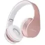 PowerLocus Wireless Bluetooth Over-Ear Stereo Foldable Headphones, Wired Headsets with Built-in Microphone for iPhone, Samsung, LG, iPad (Rose Gold) PowerLocus Wireless Bluetooth Over-Ear Stereo Foldable Headphones, Wired Headsets with Built-in Microphone for iPhone, Samsung, LG, iPad (Rose Gold)
