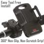TruActive Bike Phone Mount Cell Phone Holder for Bike - Universal Fit, Motorcycle Phone Mount and Bike Phone Holder - 6 Color Bands - Any Phone or Handlebar - Tool Free Install