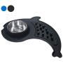 KEKS Dog Bowls Slow Feeder - No Spill Silicone Stand & Stainless Steel Dog Food & Water Feeder Set for Small Dogs Cats Puppy Kittens Pet