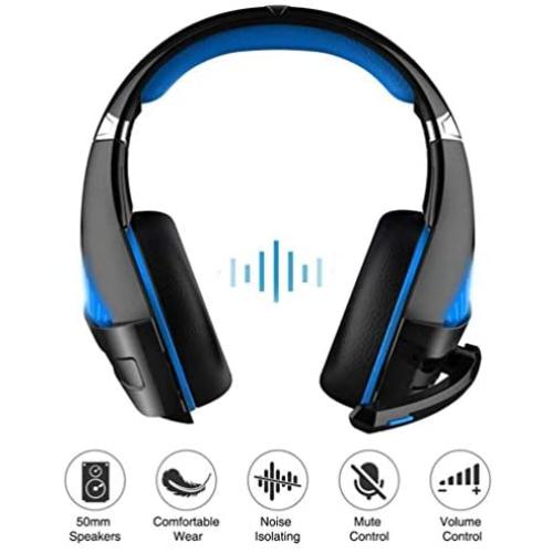 RHY Gaming Headsets 3.5mm Jack Gaming Headphones Noise Reduction Surround Sound Gaming Headphones with Microphone Volume Control for PS4 PC Tablets Smartphones