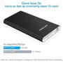POWERADD 2ND Gen Pilot 2GS 10000mAh Power Bank, Dual USB Port Portable Charger 3.4A High-Speed Charge for iPhone, Samsung Galaxy, Other Smartphone and Tablet - Black (Apple Cable Not Included)