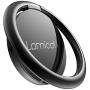 Finger Ring Stand, Lamicall Phone Ring Kickstand, Metal Grip Holder for Magnetic Car Mount Compatible with Cell iPhone 11 Pro Xs Max XR X 8 7 6 6s Plus, Smartphone Accessories - Black