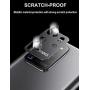 Metal Camera Lens Protector for Samsung S20 Ultra,Galaxy S20 Ultra Camera Screen Protector Full Coverage Case Aluminum Alloy Lens Protective Protector Cover(Black)