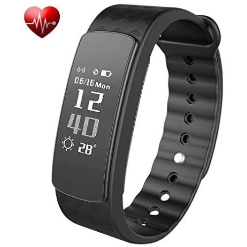 BADIQI Fitness Tracker Watch with Heart Rate Monitor Activity Fitness Band Step Walking Sleep Counter Pedometer IP67 Water Resistance/Bluetooth 4.0 for iPhone Android Smartphone