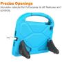BMOUO Case for iPad Mini 1 2 3 - Built-in Screen Protector, Shockproof Lightweight Hard Cover Handle Stand Kids Case for iPad Mini 1st 2nd 3rd Generation, Blue