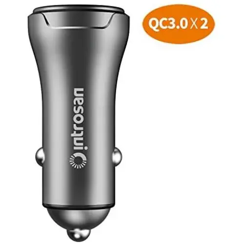 Metal Car Charger Fast Charge, SUPERONE Quick Charge 3.0 24W Dual USB Car Charger Adapter, Compatible with Any iPhone/Galaxy etc. Metal Car Charger Fast Charge, SUPERONE Quick Charge 3.0 24W Dual USB Car Charger Adapter, Compatible with Any iPhone/Galaxy etc.